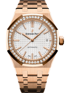 ROYAL OAK SELFWINDING Ref. 15451OR.ZZ.1256OR.01 Diamond Bezel White Dial