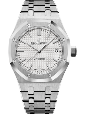 ROYAL OAK SELFWINDING Ref. 15450ST.OO.1256ST.01 WHITE DIAL STEEL